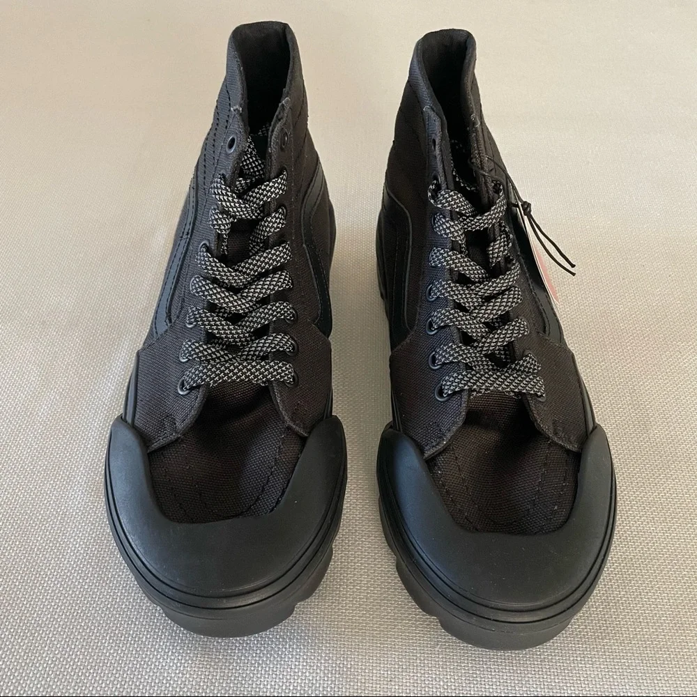VANS UA SK8-HI TAPERED MODULAR BLACK Woman’s Size 8.5 Men’s Size 7 Heavy Canvas - Picture 8 of 9